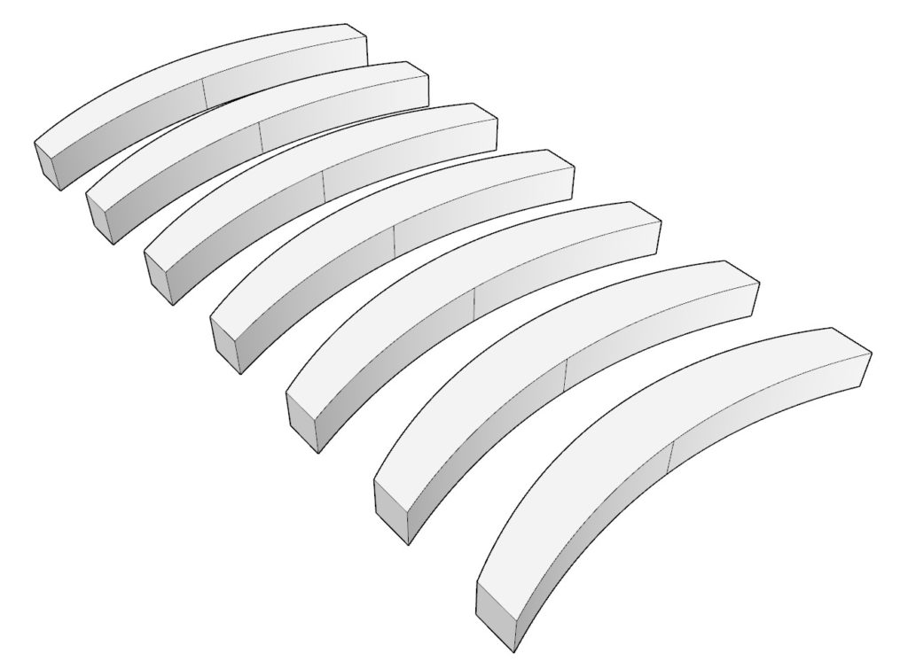 DIY chair curved back rest component cut list