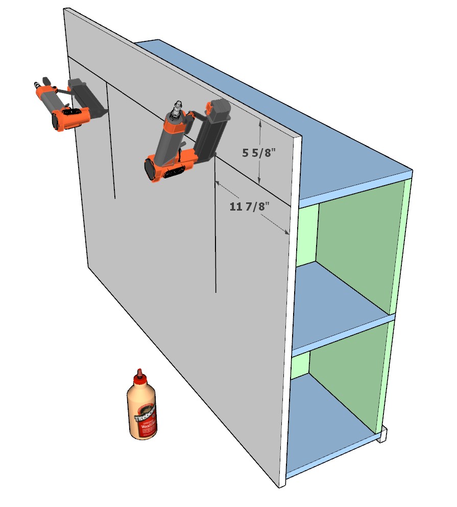 Adding cubbies to the craft table side