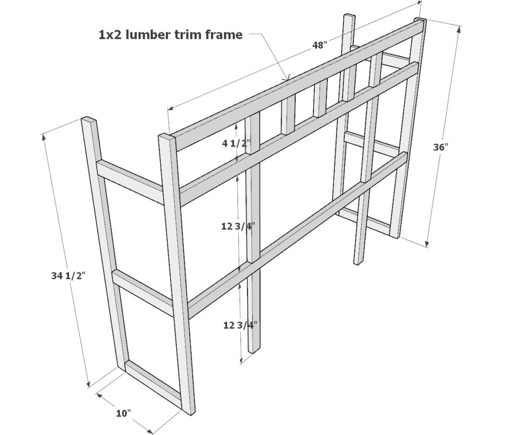 Adding decorative trim to DIY craft table