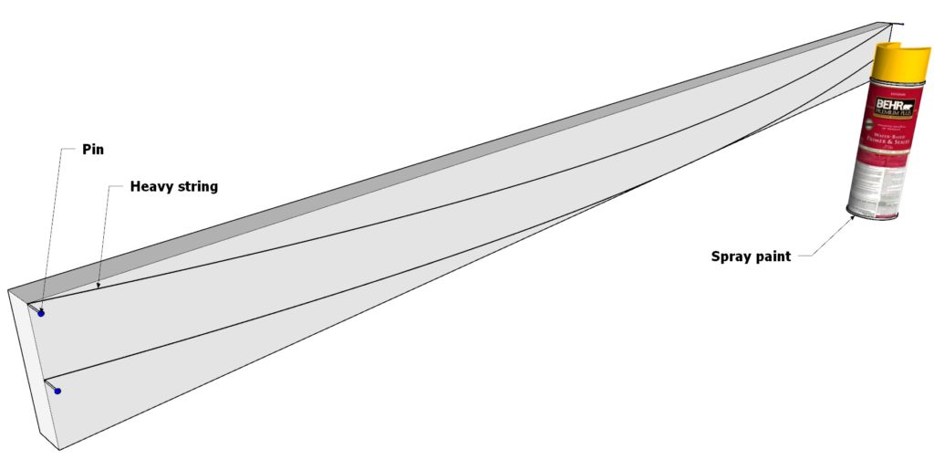 Dinning table reinforcement brace arch cut out process