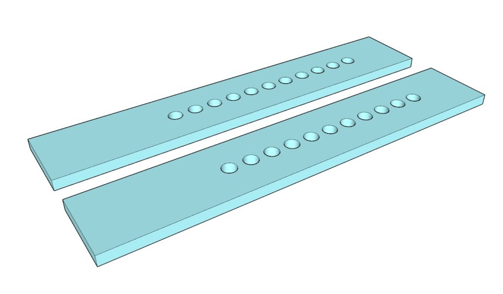 construction and assembly of the desk leg mount