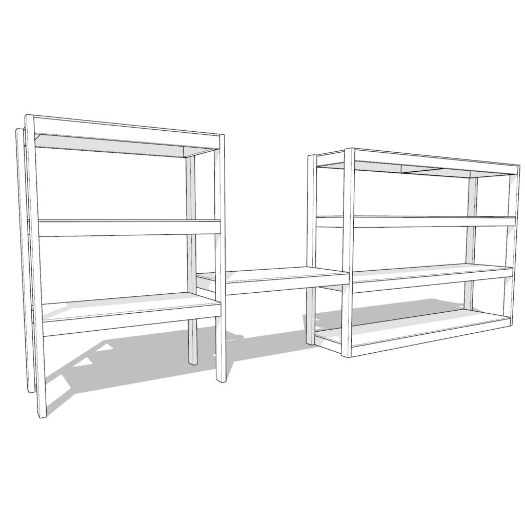 DIY garage shelf plan