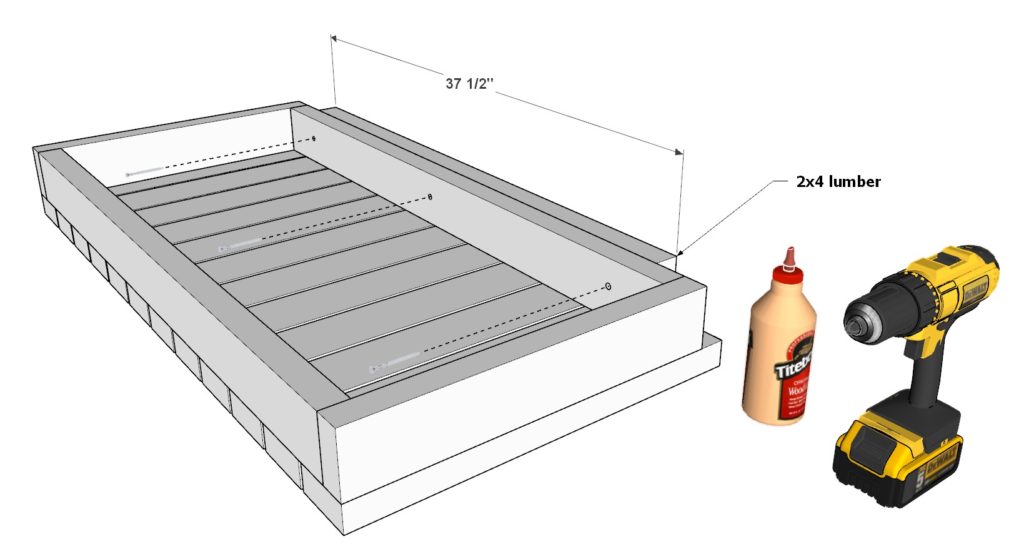 building the loft bed steps