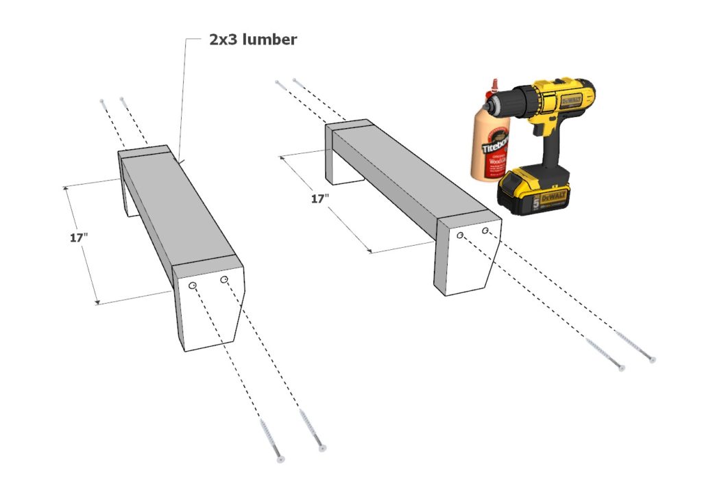 TV stand assembly