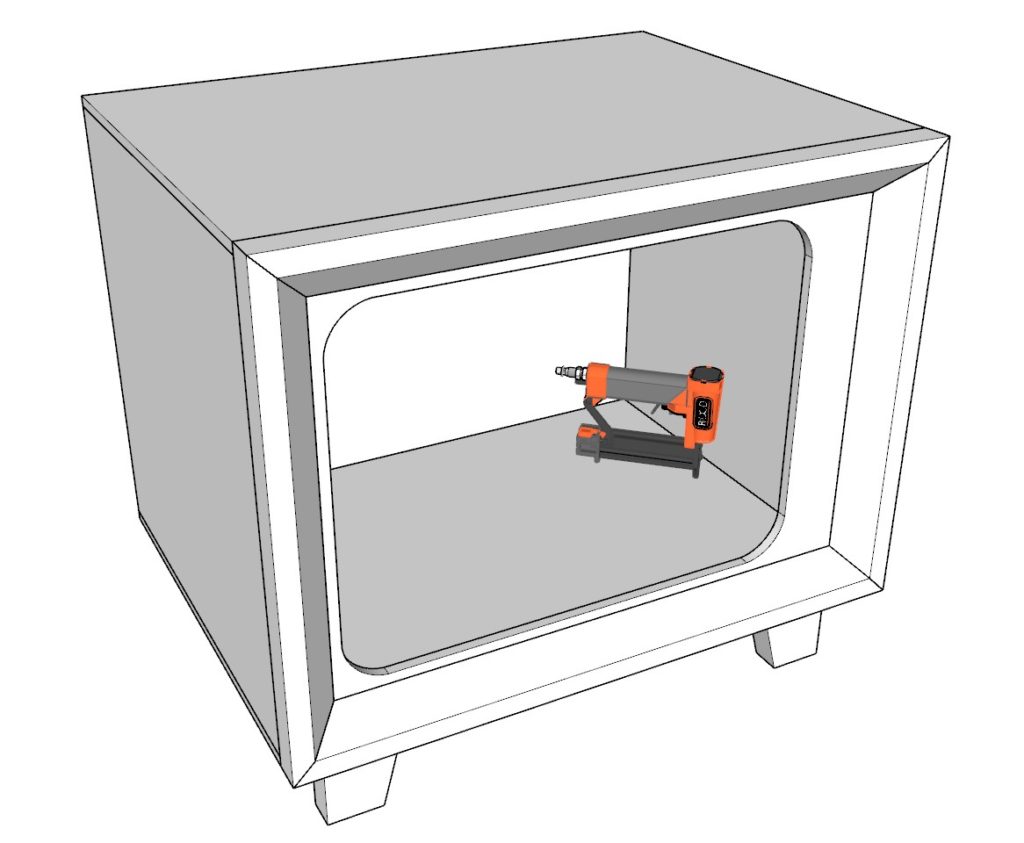 TV stand assembly