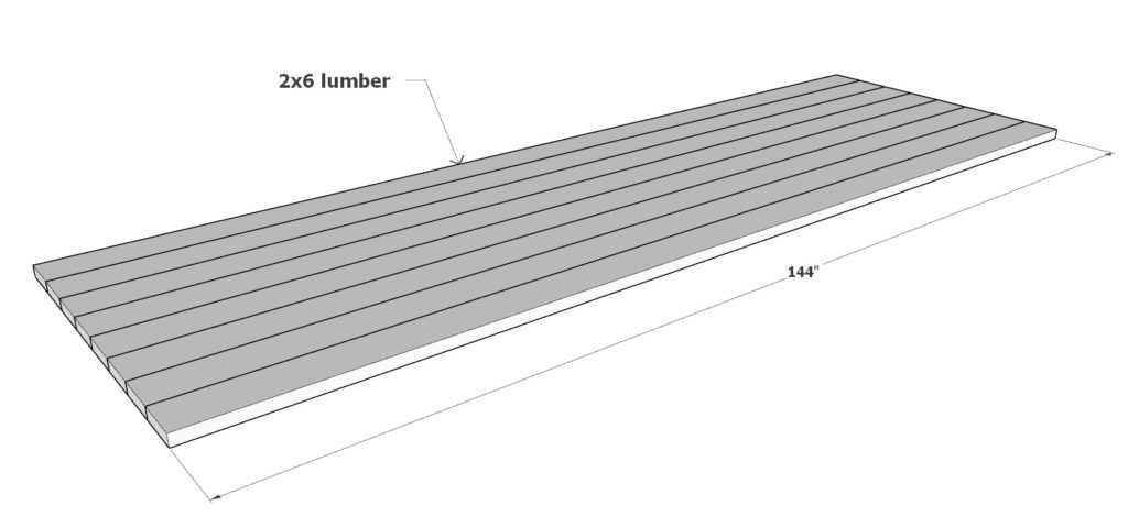 Farmhouse table to assembly