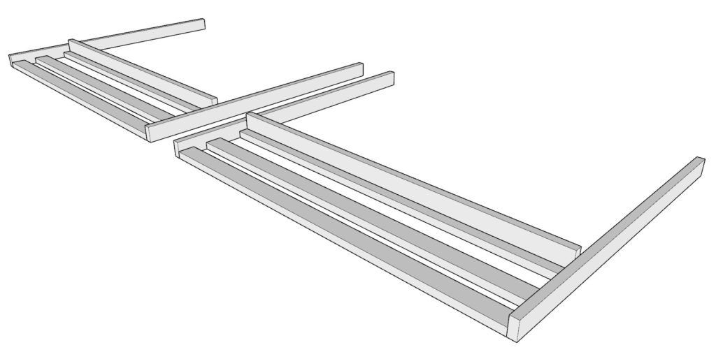 DIY loft bed frame assembly