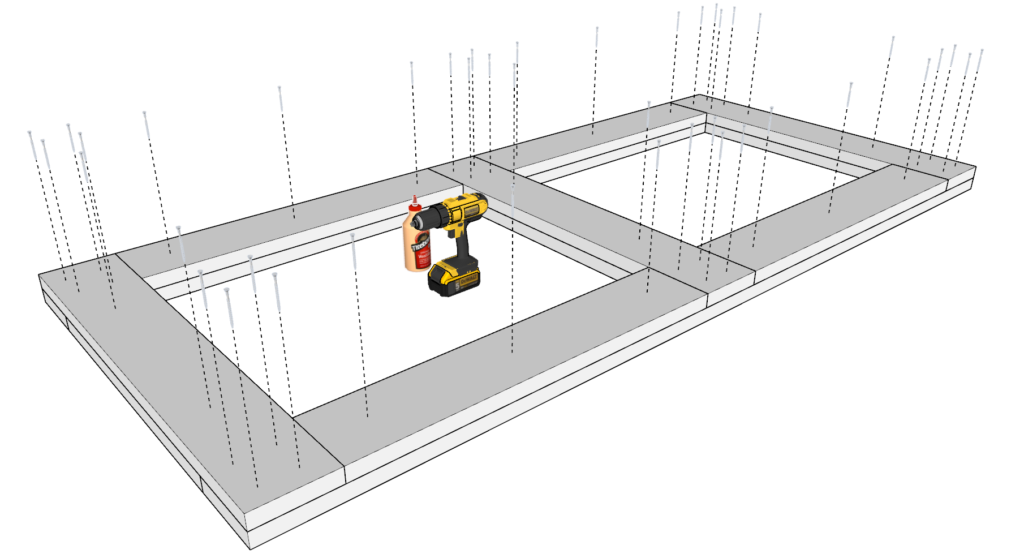 Doghouse platform construction