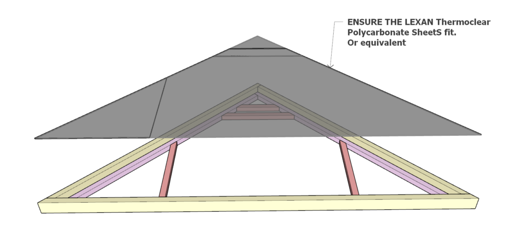 Adding Polycarbonate Sheet to side greenhouse panel