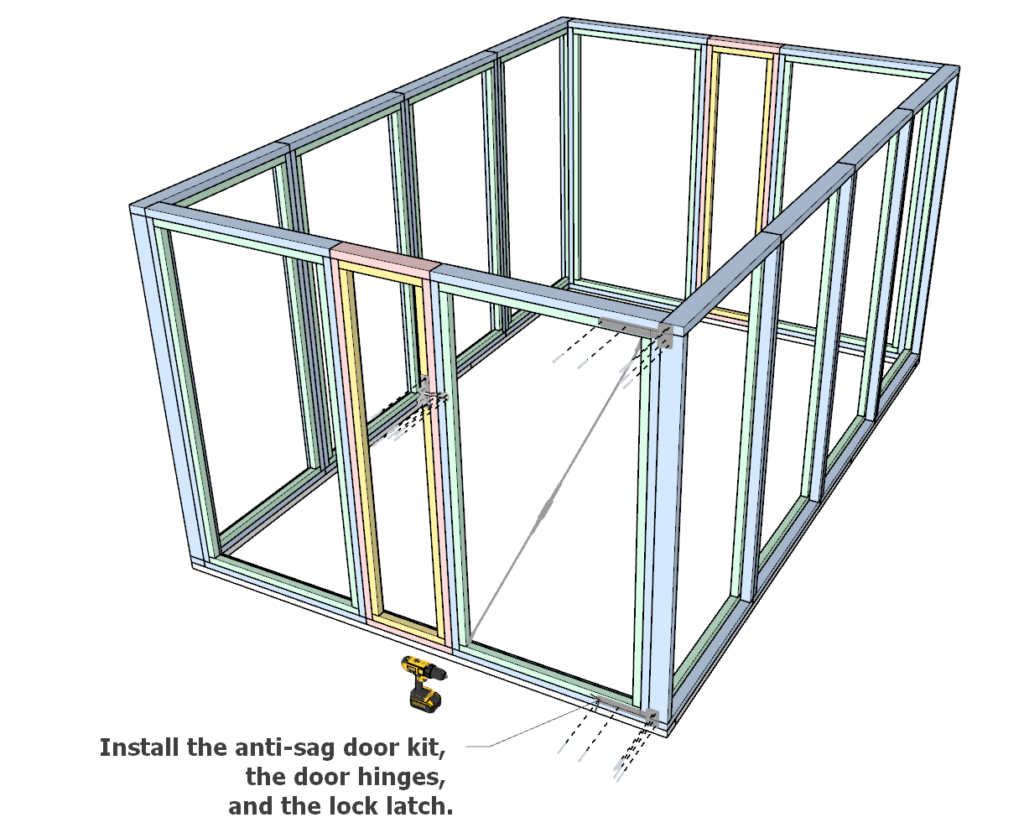 Adding door to greenhouse