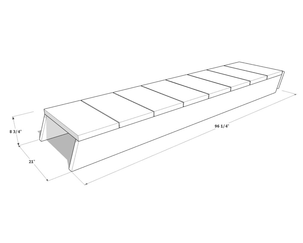 Deck ramp dimensions