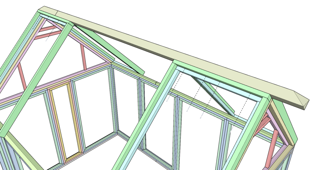 Adding a central reinforment greenhouse beam