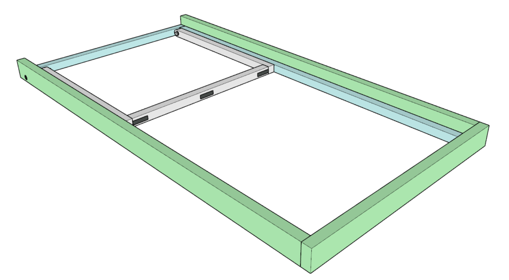 DIY greenhouse ventilation panel assembly