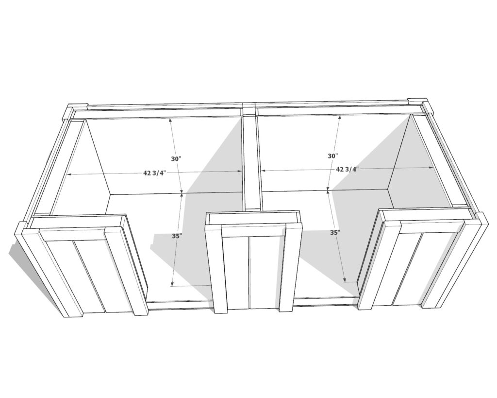 DIY double doghouse dimensions