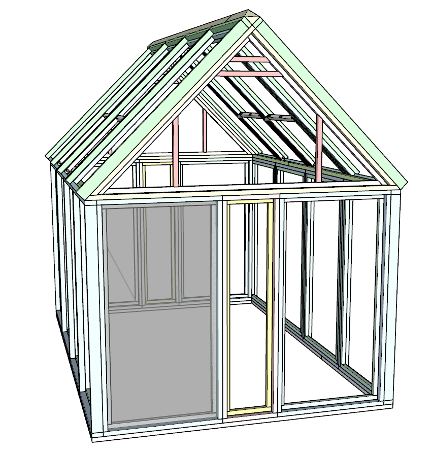 installing the Polycarbonate Sheet into the greenhouse