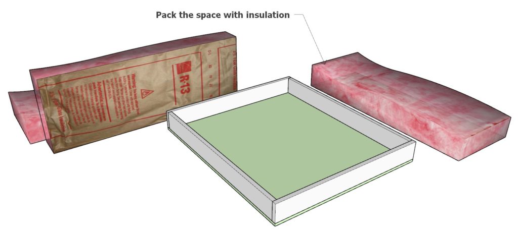 Wall insulation panel assembly