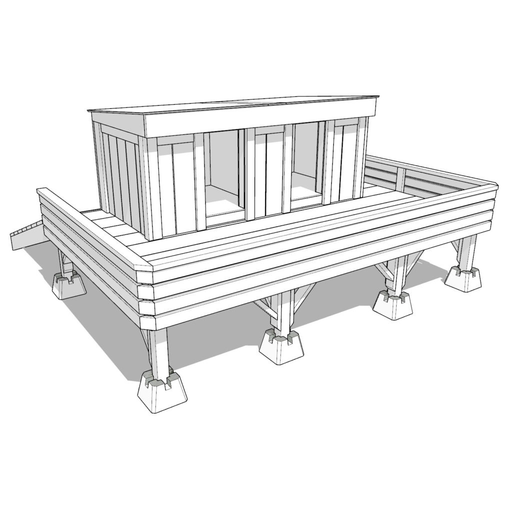 Double doghouse DIY plan