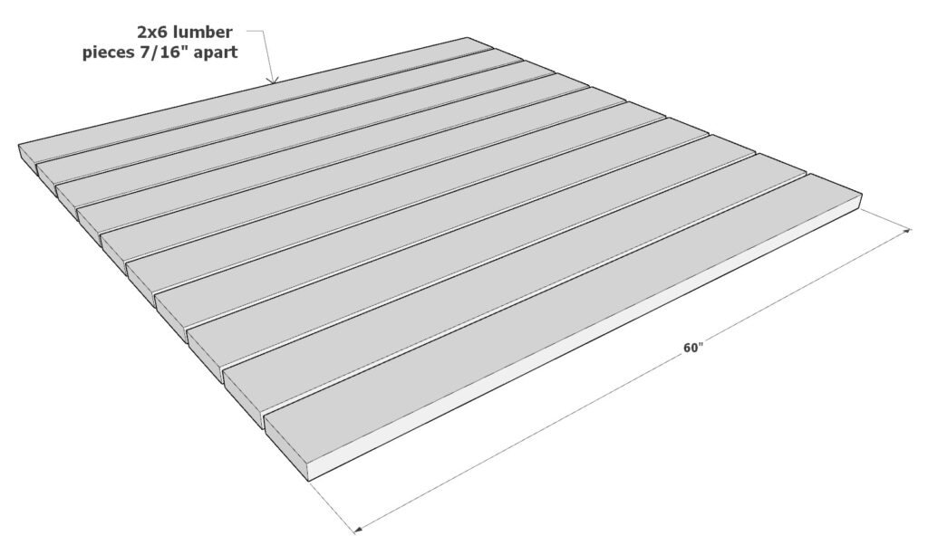 Adding the table top boards