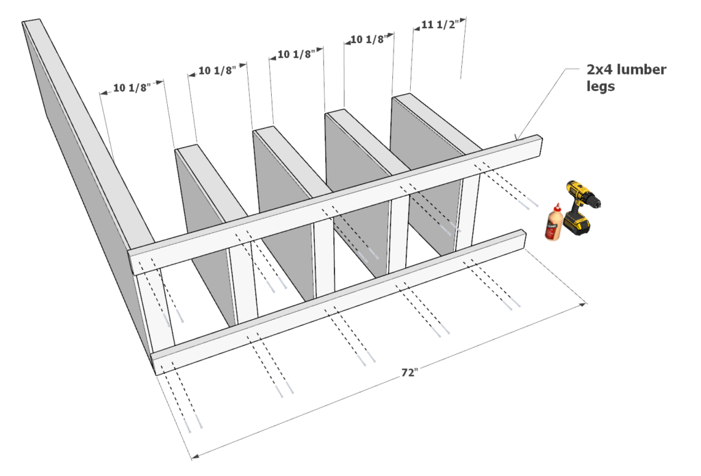 Securing the shelves together