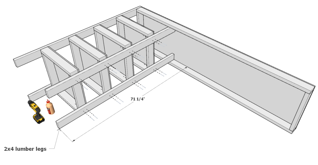 Securing the shelves together