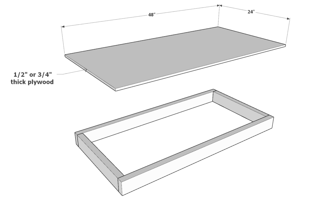 Construction of the garage shelf frames