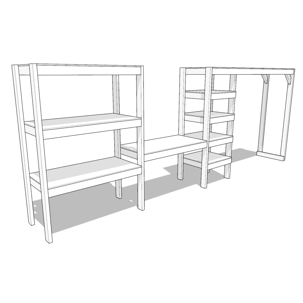 DIY garage shelf plan