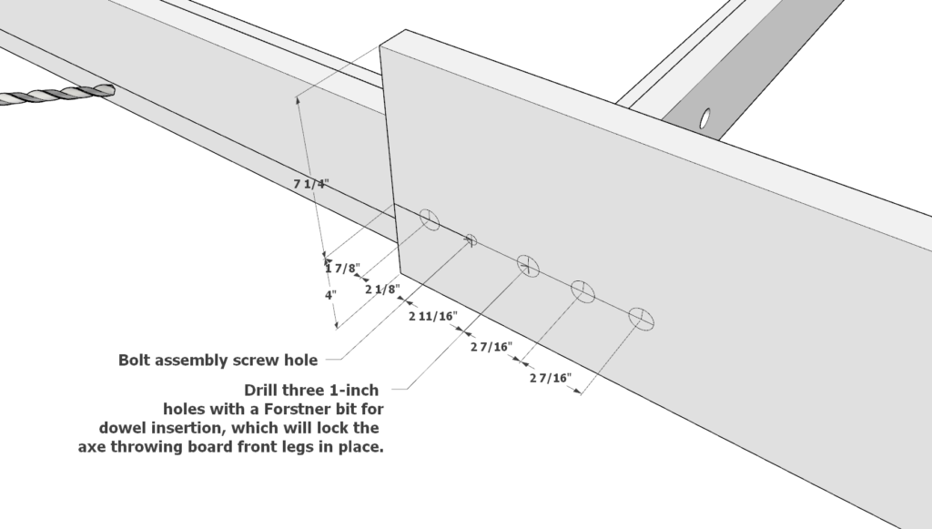 bolt assembly pilot hole placement and dowel pilot hole placement.