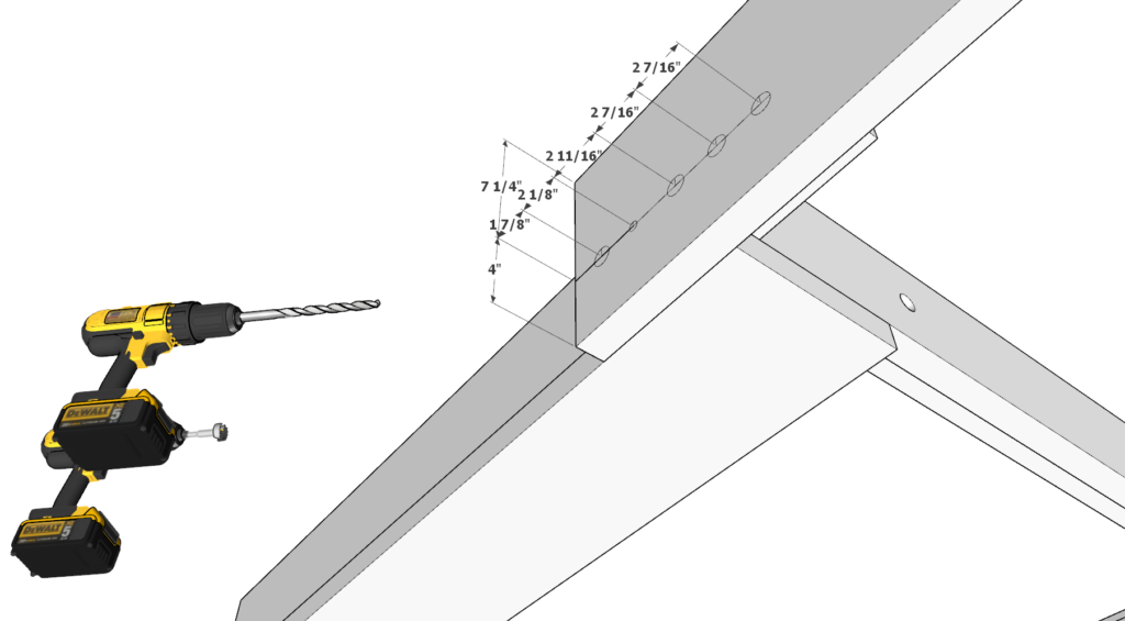 bolt assembly pilot hole placement and dowel pilot hole placement.