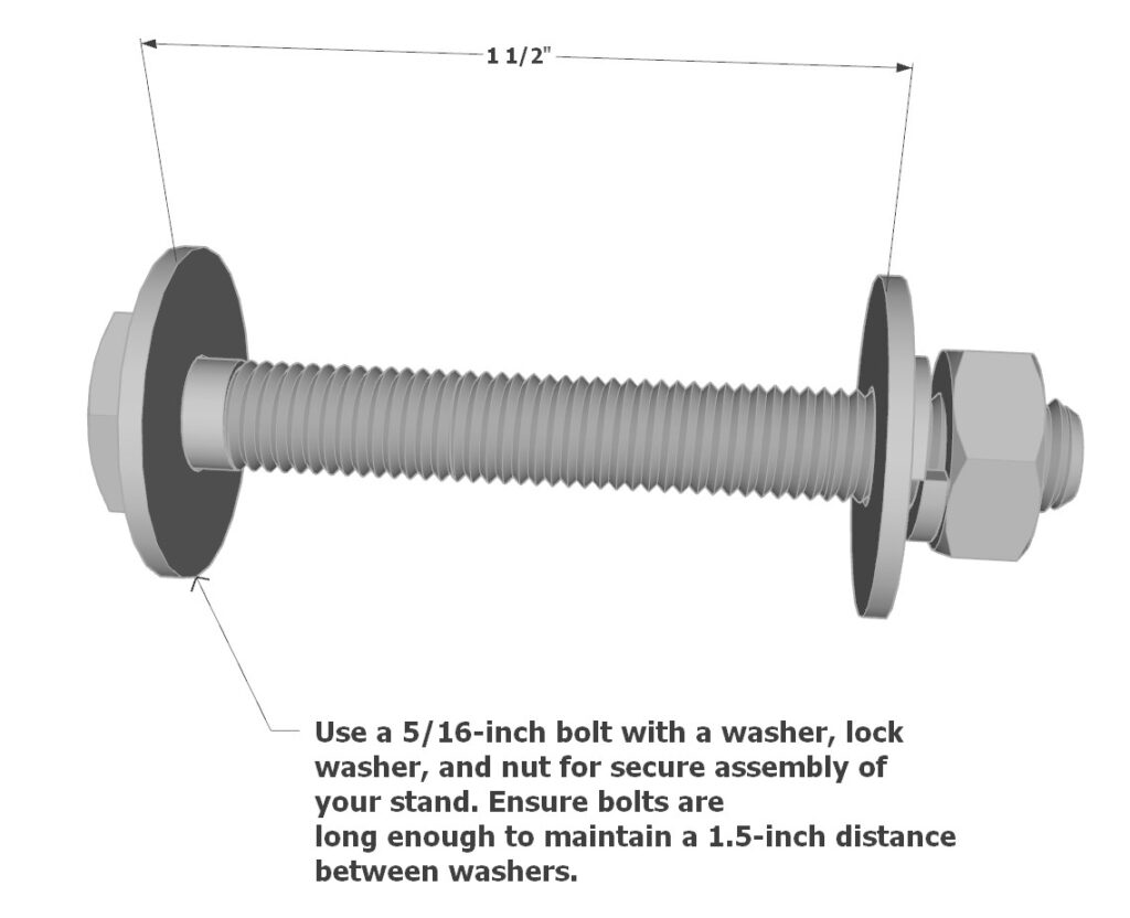 Adding the bolt assembly to the lemonade cart