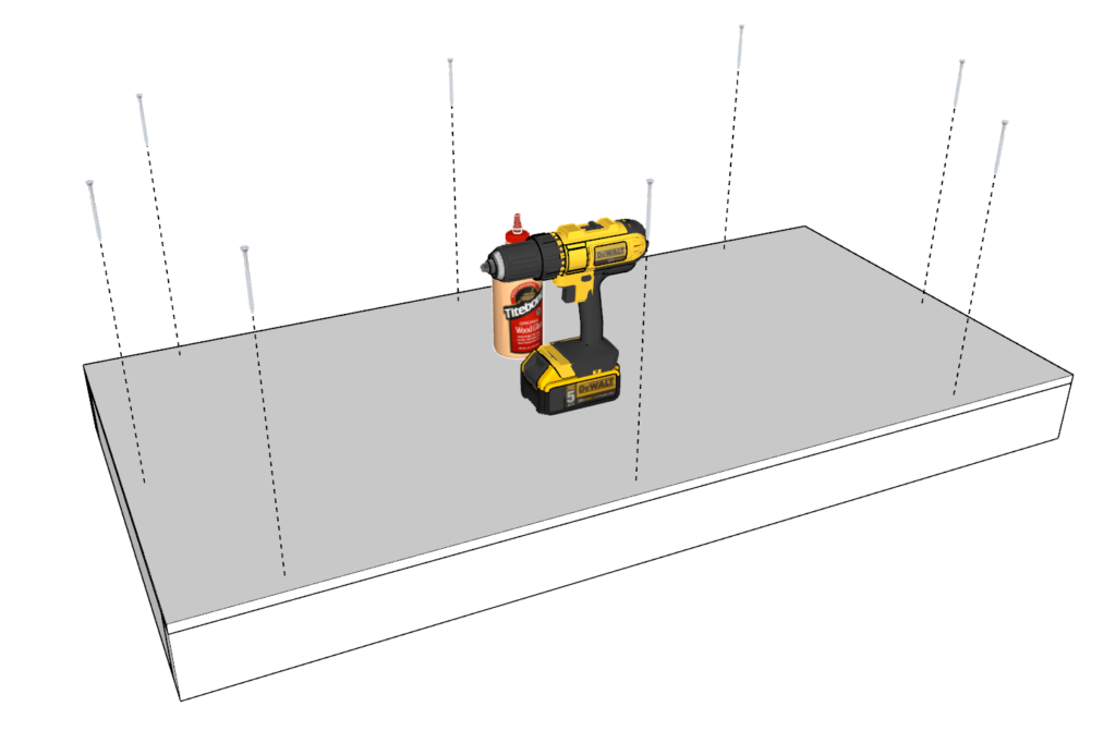 Construction of the garage shelf frames