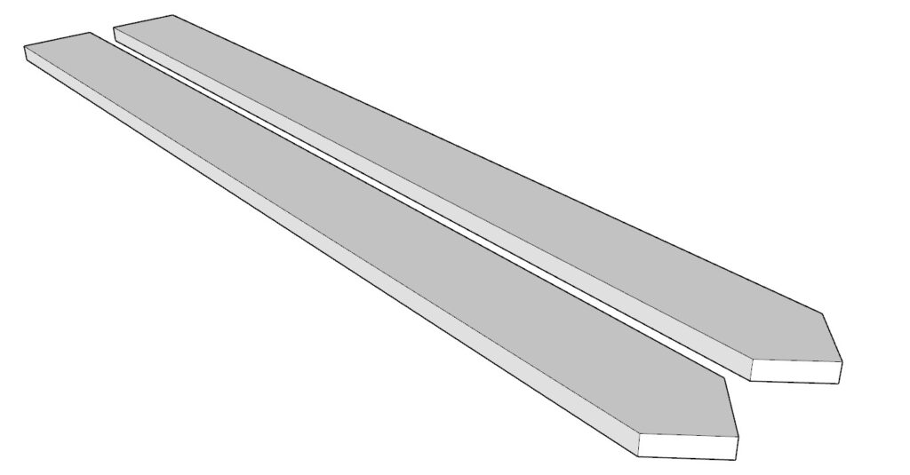 Adding the roof pillars of the lemonade stand cart