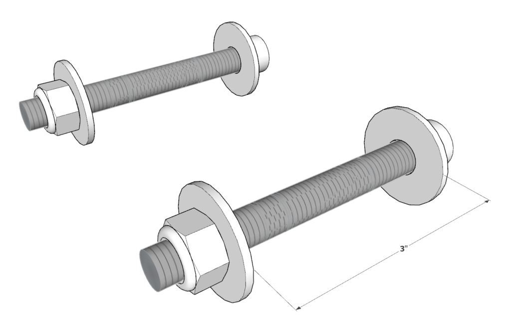 Adding bolt assembly to DIY target