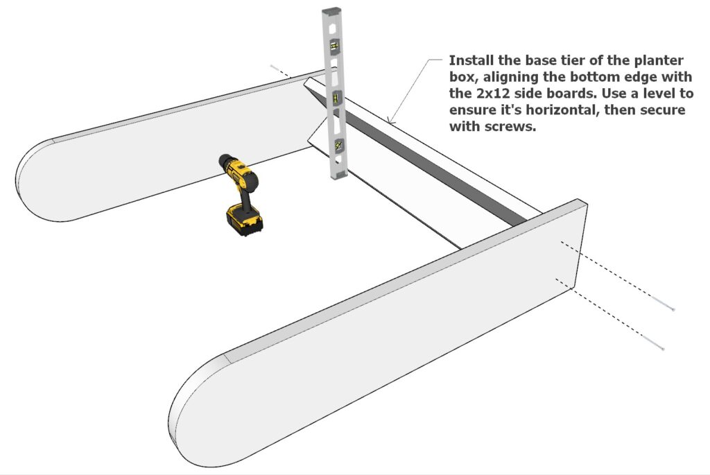 Assembly of the vertical garden bed