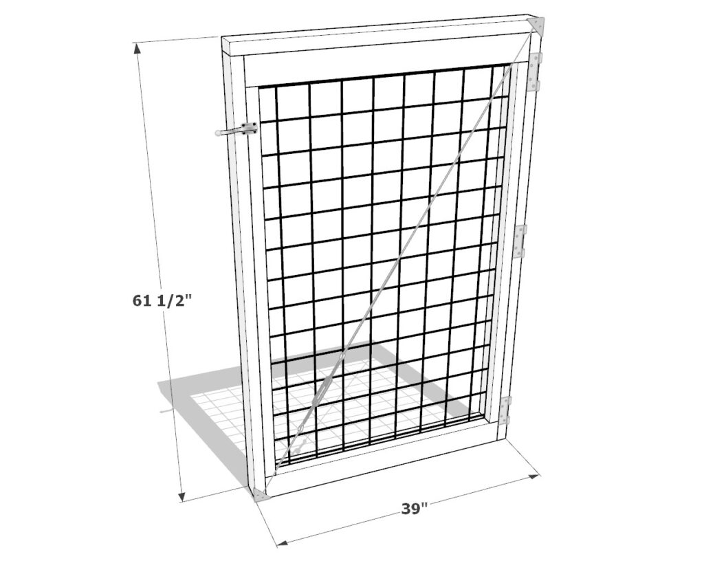 DIY fence gate dimensions