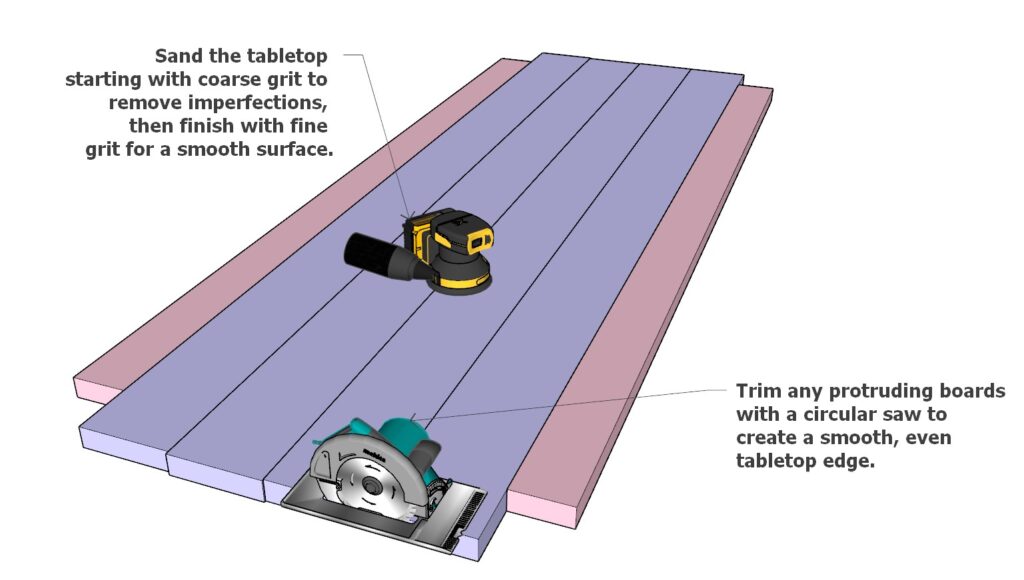 Table top assembly