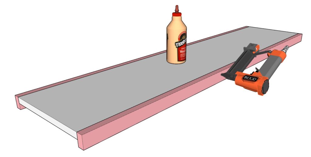 Building the bar shelf