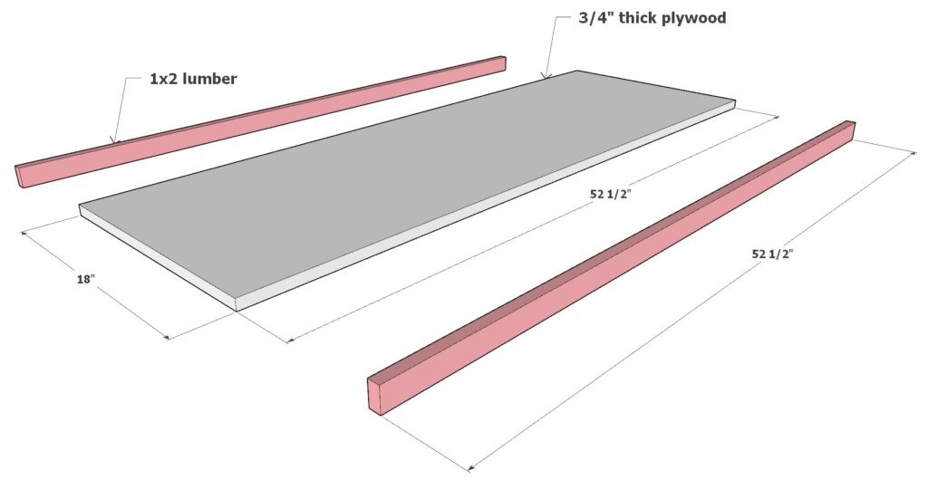 Building the bar shelf