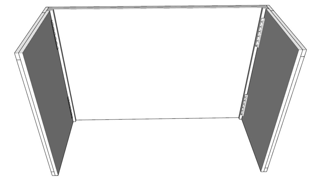 Connecting the bar front and sides together