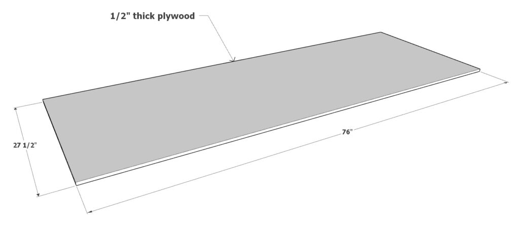 Adding plywood to the bunk bed frame