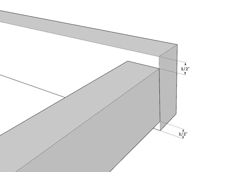 Building the bunk bed railing