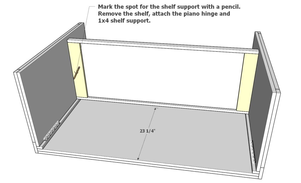 Adding shelf supports