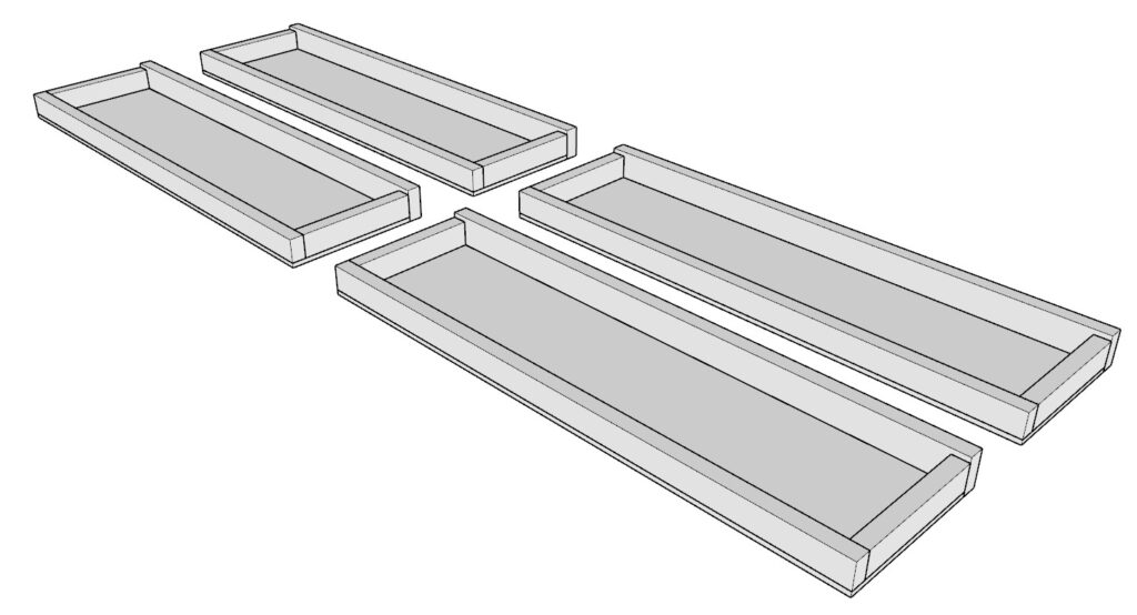 Building the bunk bed railing