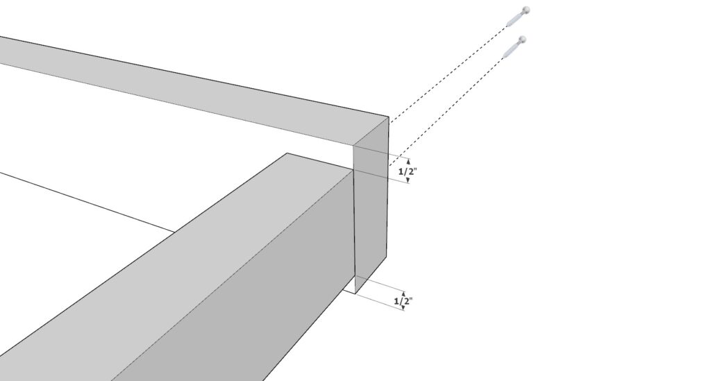 Building the bunk bed railing