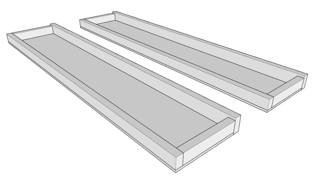 Building the bunk bed railing