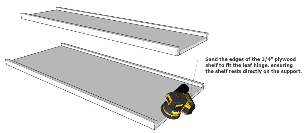 Adding shelf supports