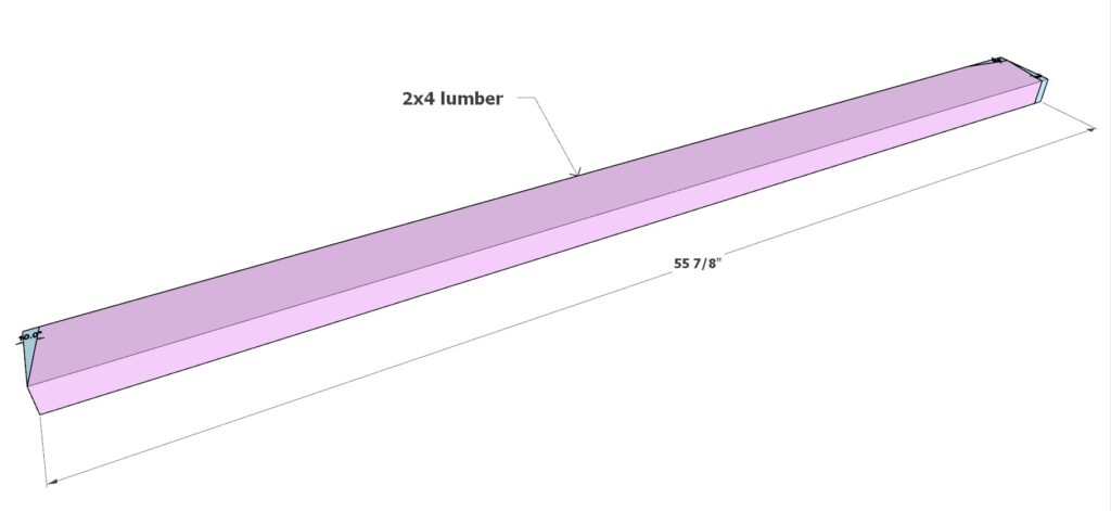 Bunk bed ladder construction