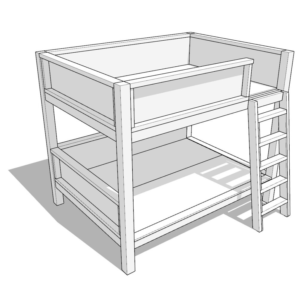 DIY bunk bed plan