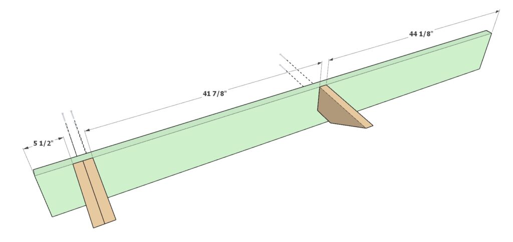 Bar top support installation and construction