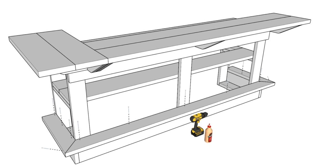 Bar foot rest installation