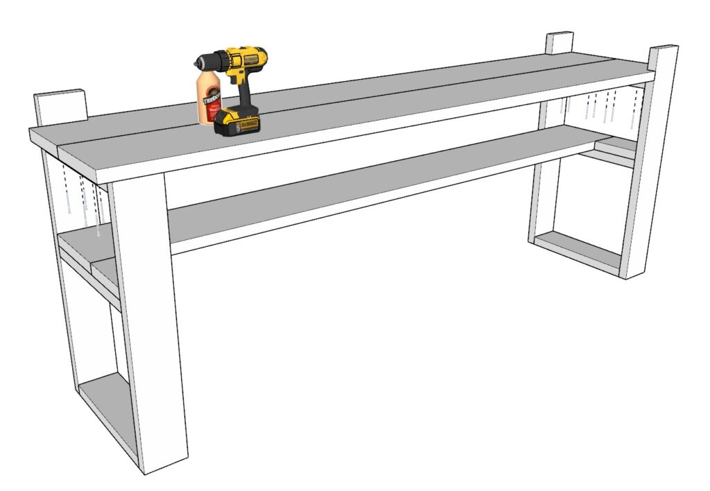 Bar top construction and installation